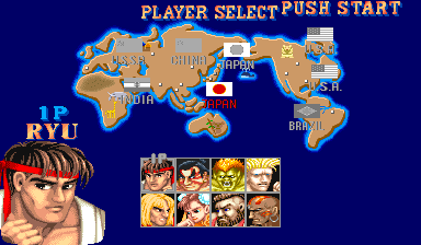 Street Fighter II: The World Warrior (World 910522) Screenthot 2